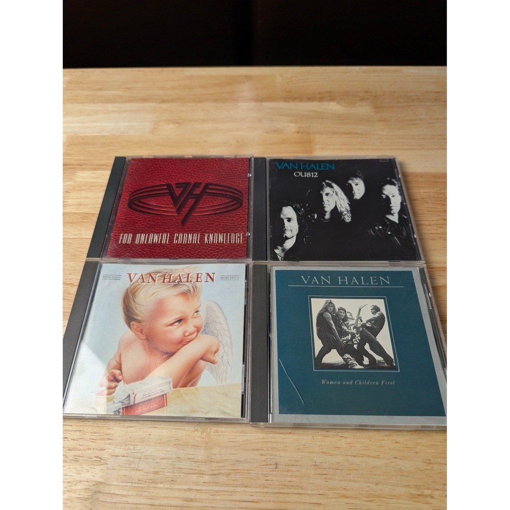Van Halen 4 CD Lot 1984 ForUnlawfulCarnalKnowledge OU812 Women & Children First